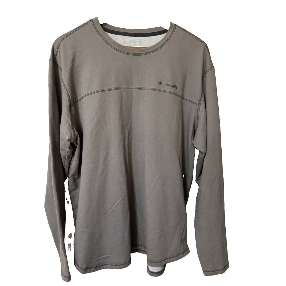 Columbia Men’s Shirt Size XXL Light Brown Long Sleeve Omni Wick Pull Over